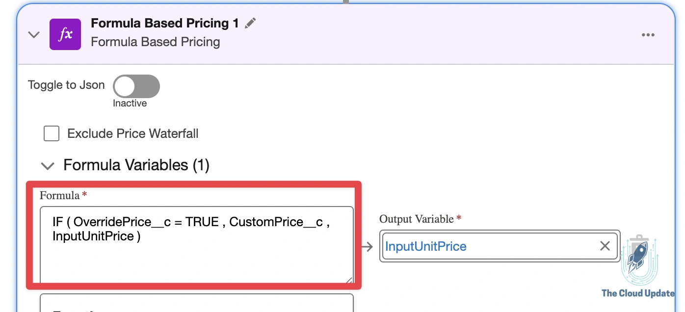 IF Statement in Formula Pricing Element