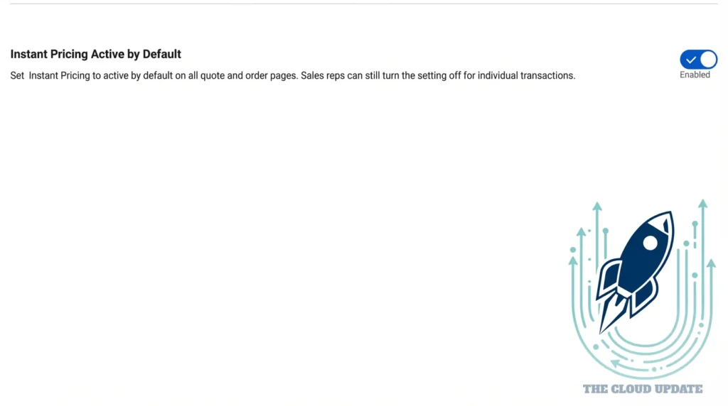 Always on Instant Pricing Setup