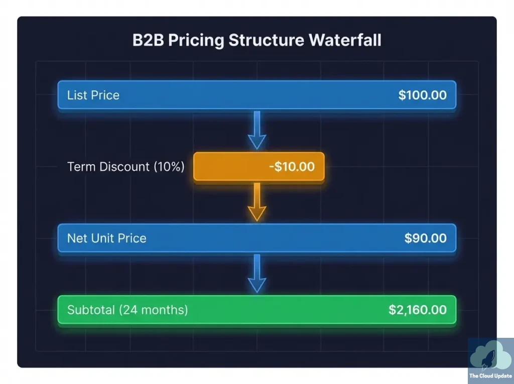 Term Discount - Price Waterfall